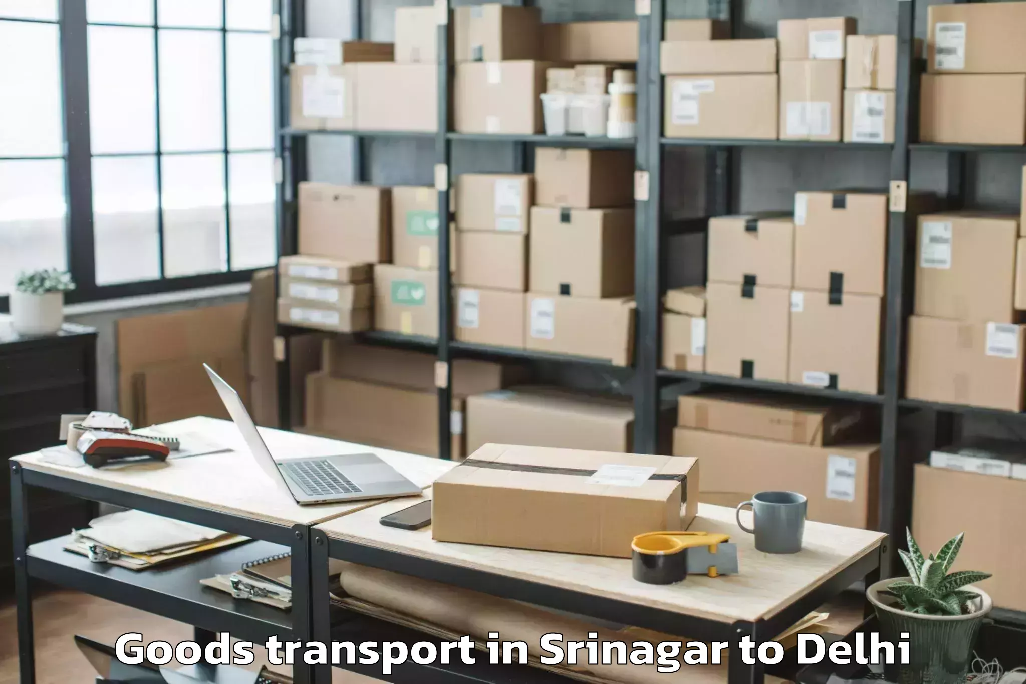 Srinagar to Jamia Millia Islamia New Delhi Goods Transport Booking